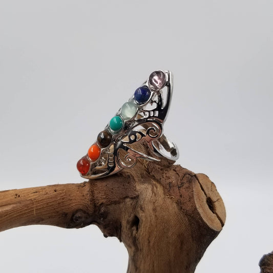 7 Chakra Crystal Ring