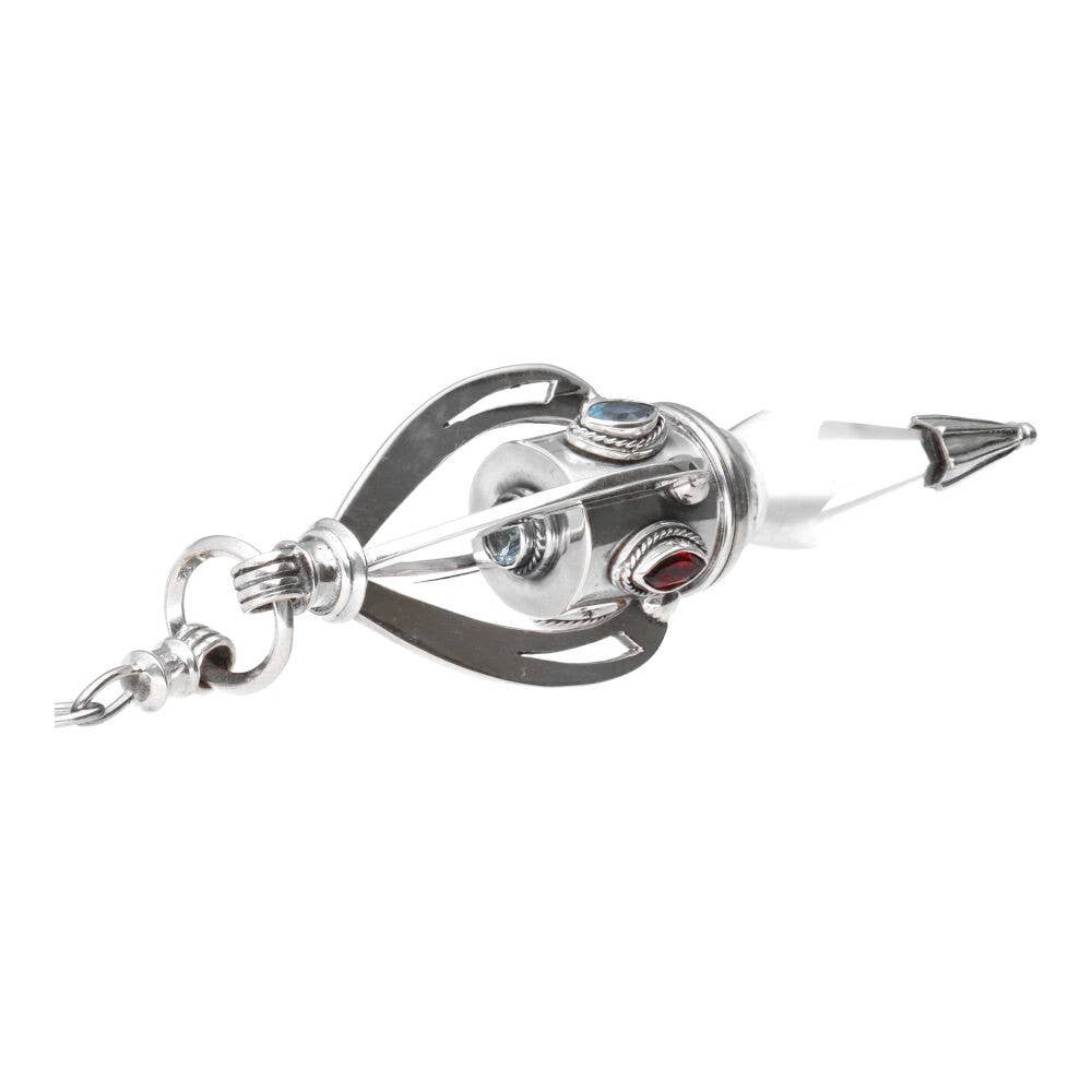Gotland Pendulum with Minerals in 925 Sterling Silver