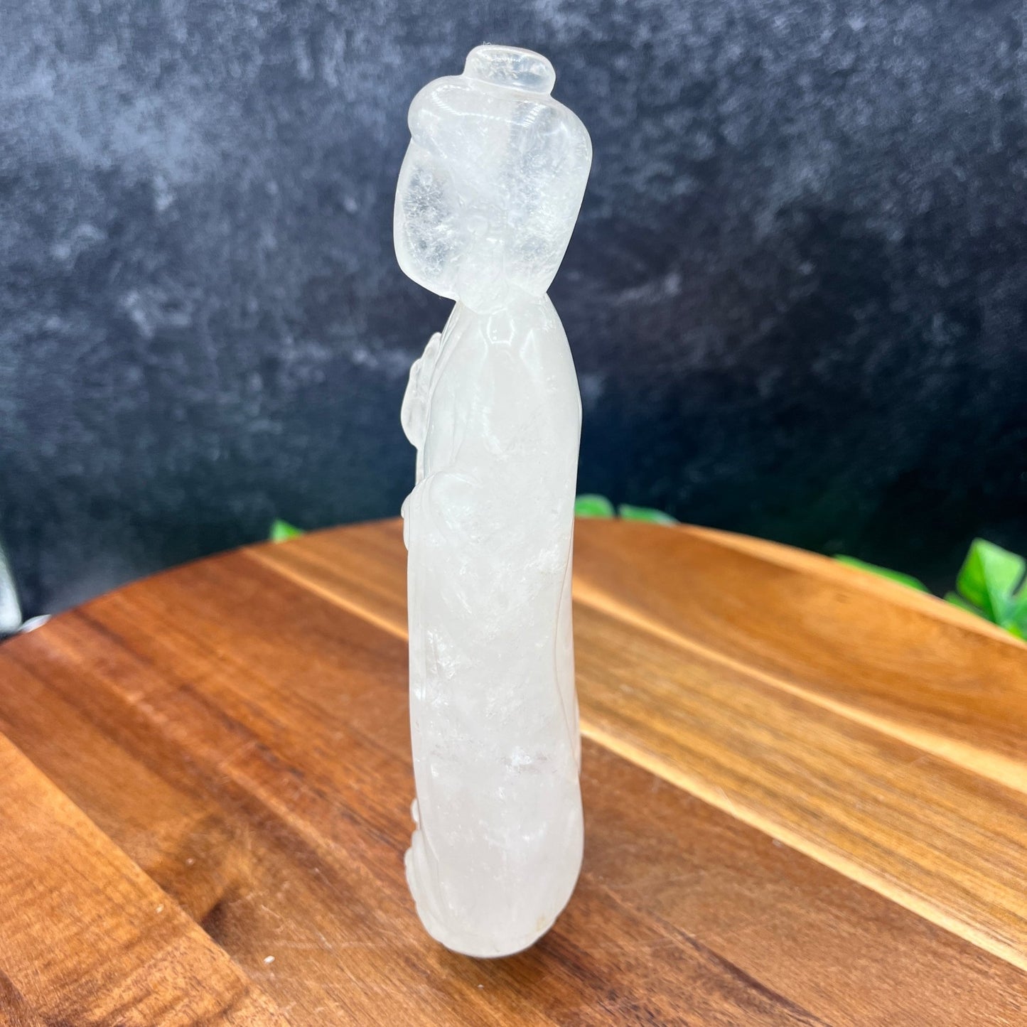 Faceless Clear Quartz Buddha - Sage & Magic