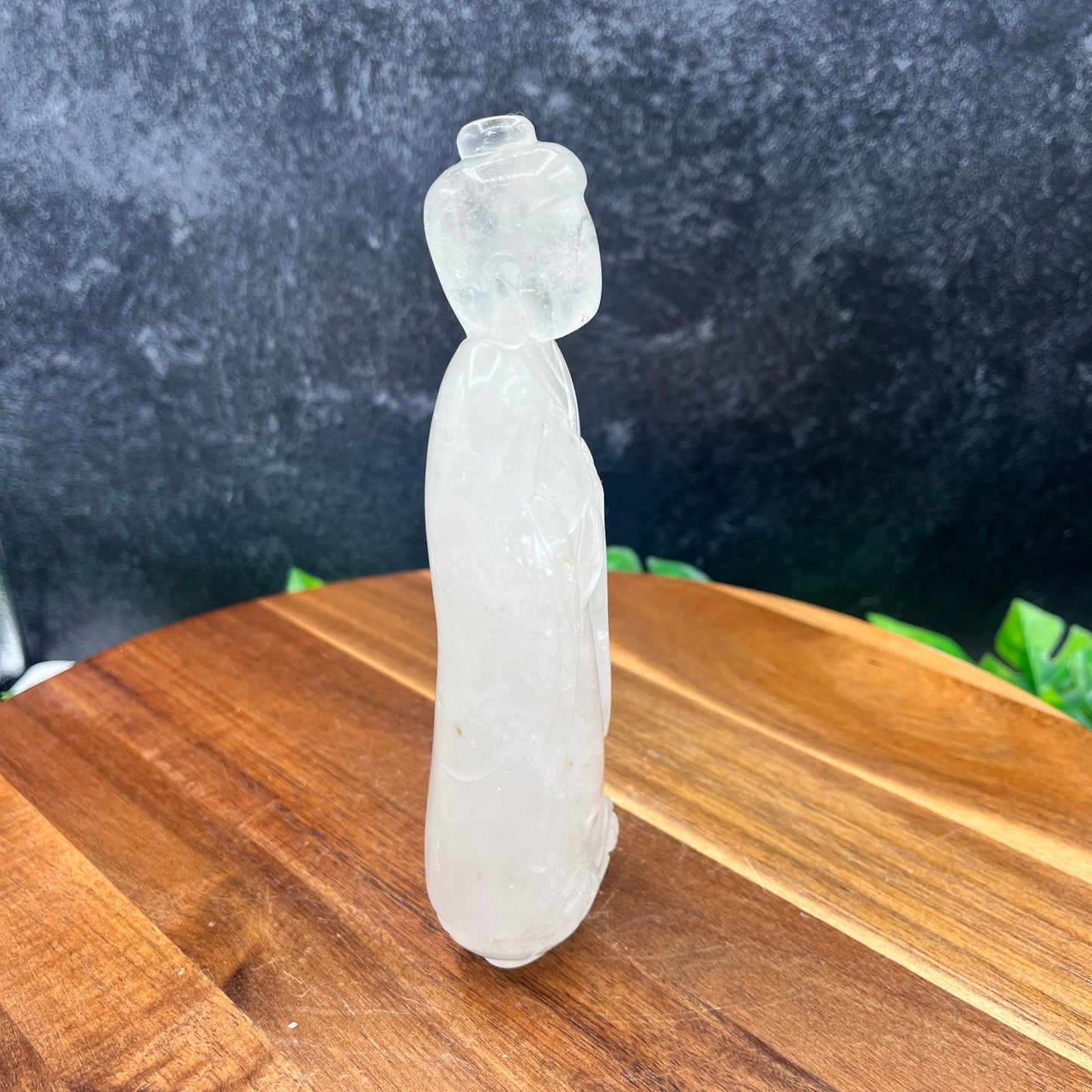 Faceless Clear Quartz Buddha - Sage & Magic