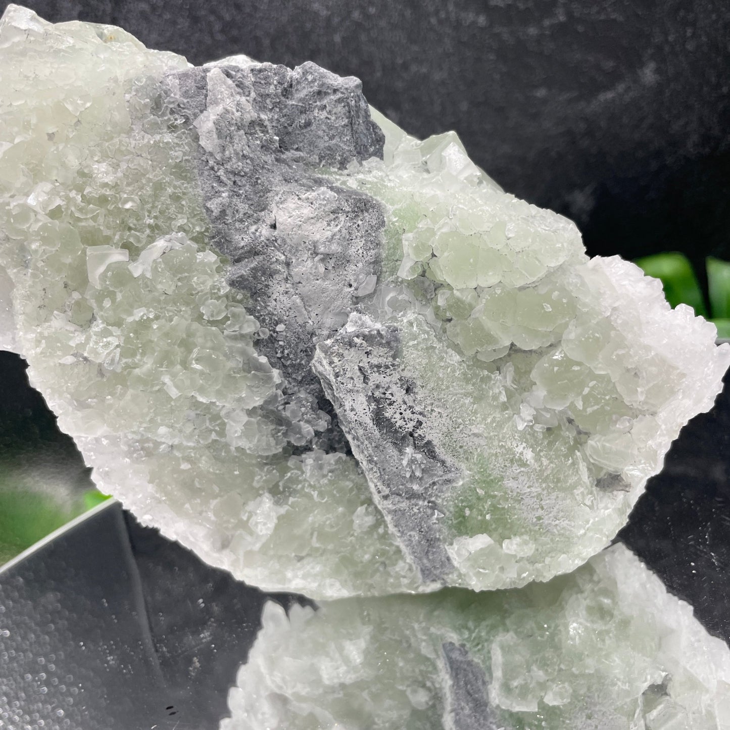 Glassy Green Cubic Fluorite on Quartz - Sage & Magic