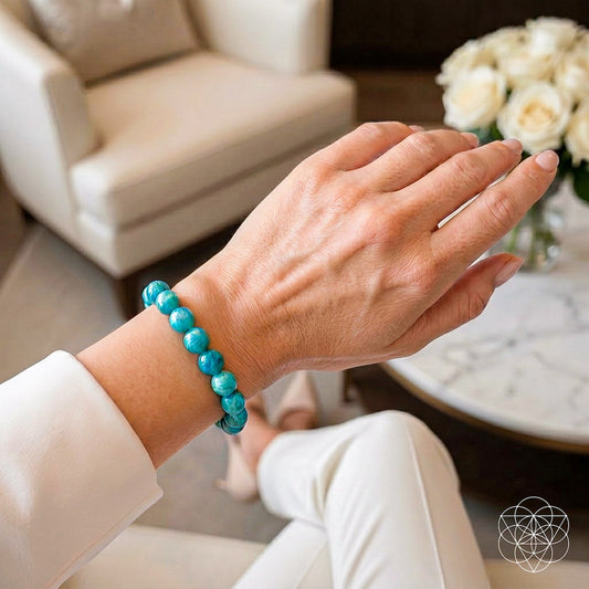 Empire of Her Own โ Premium Blue Amazonite Bracelet