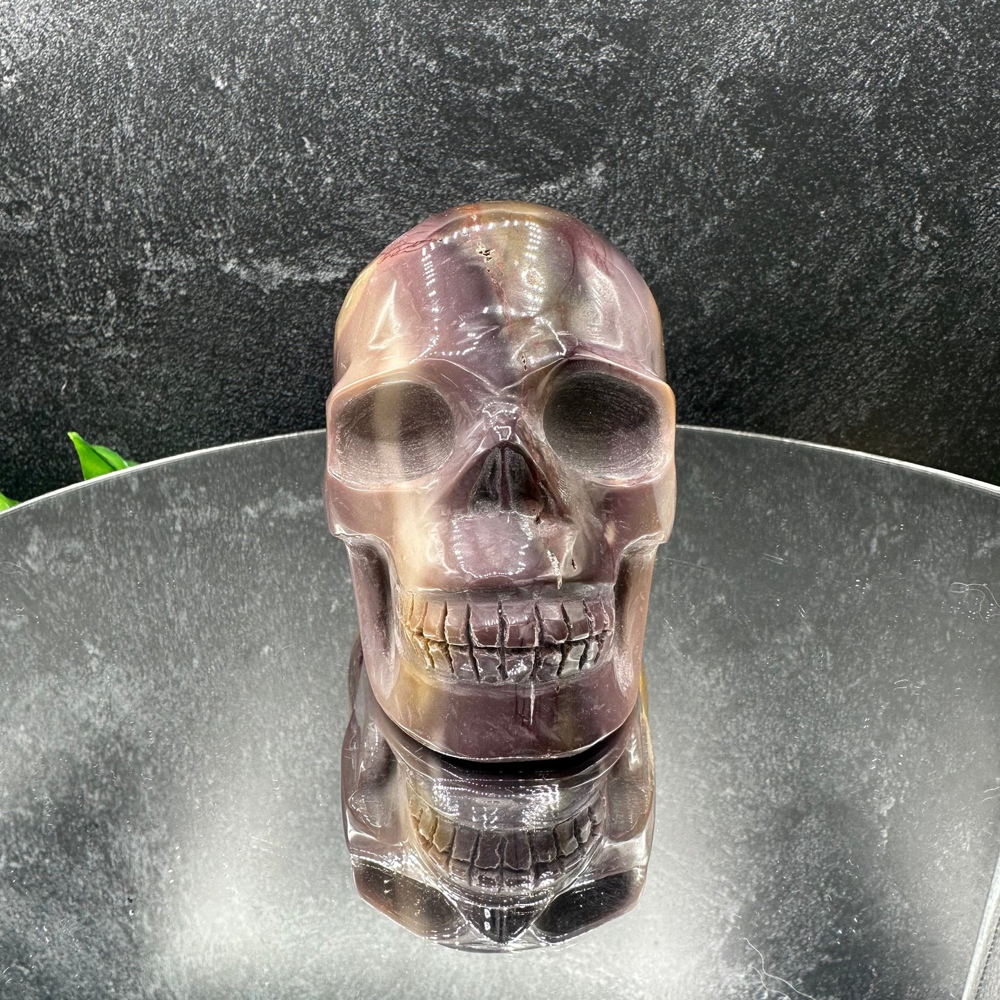Plum Mookaite Skull