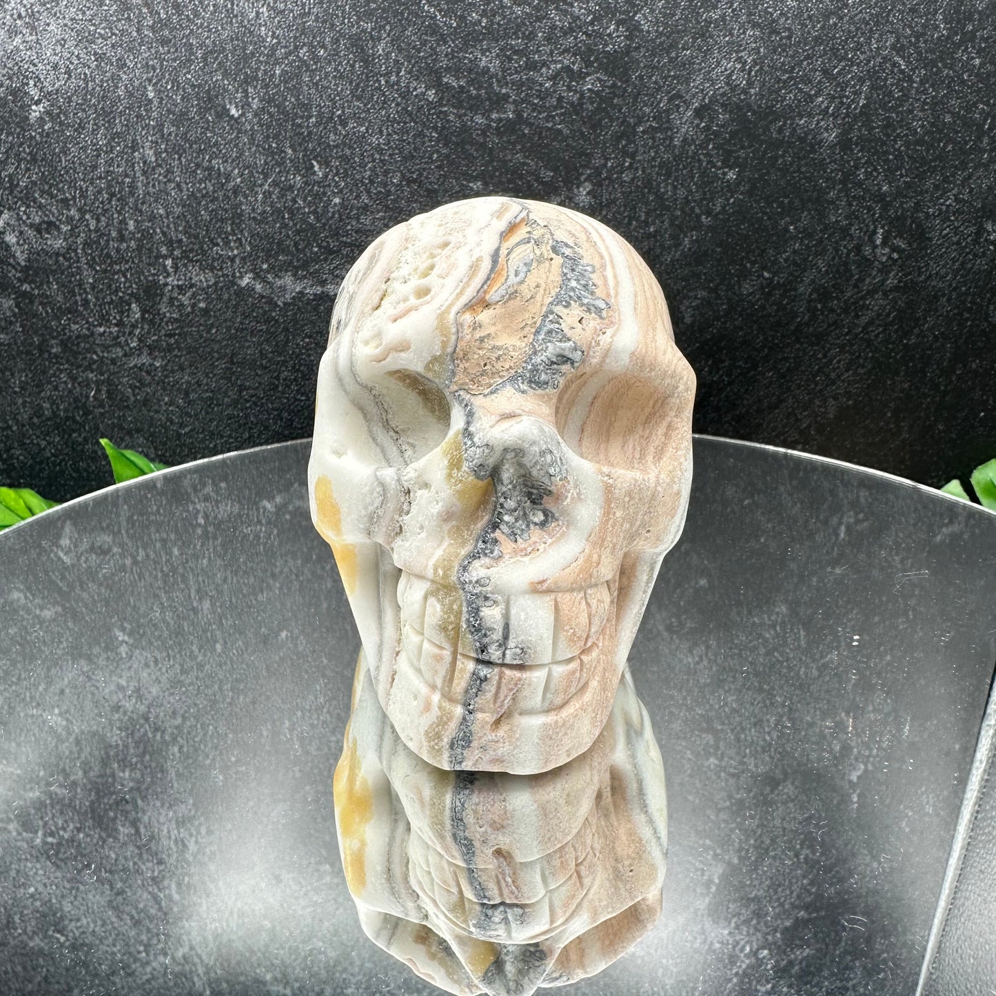 Ice Cream Calcite Skull