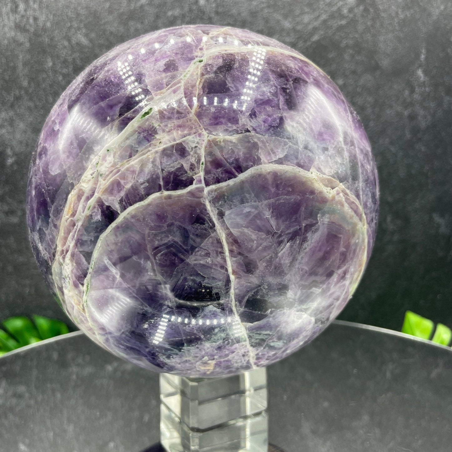 Large Purple Fluorite Sphere - Sage & Magic