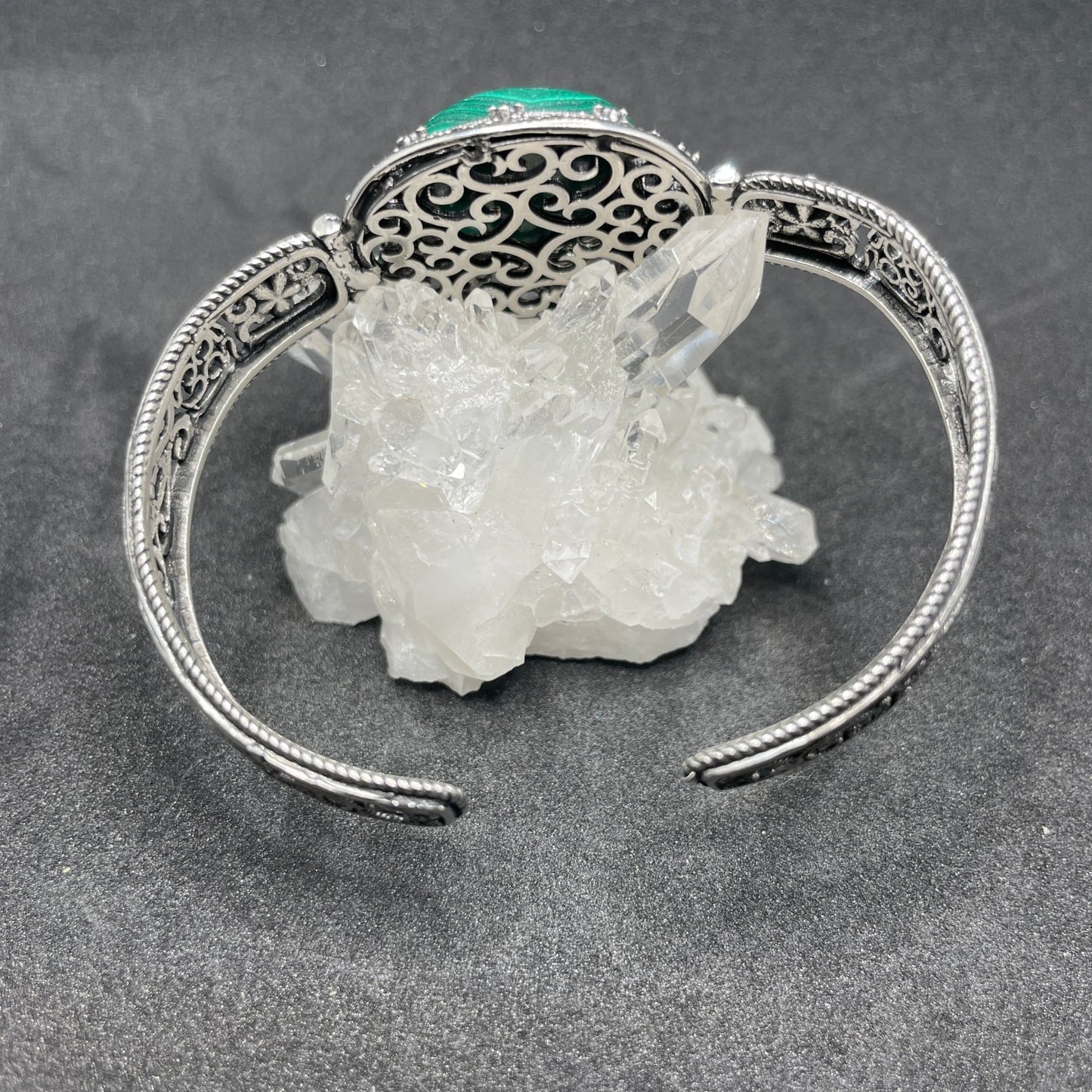 Malachite Adjustable Plated Copper Bracelet - Sage & Magic