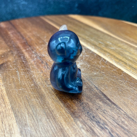 Rainbow Fluorite Bear Carving - Sage & Magic