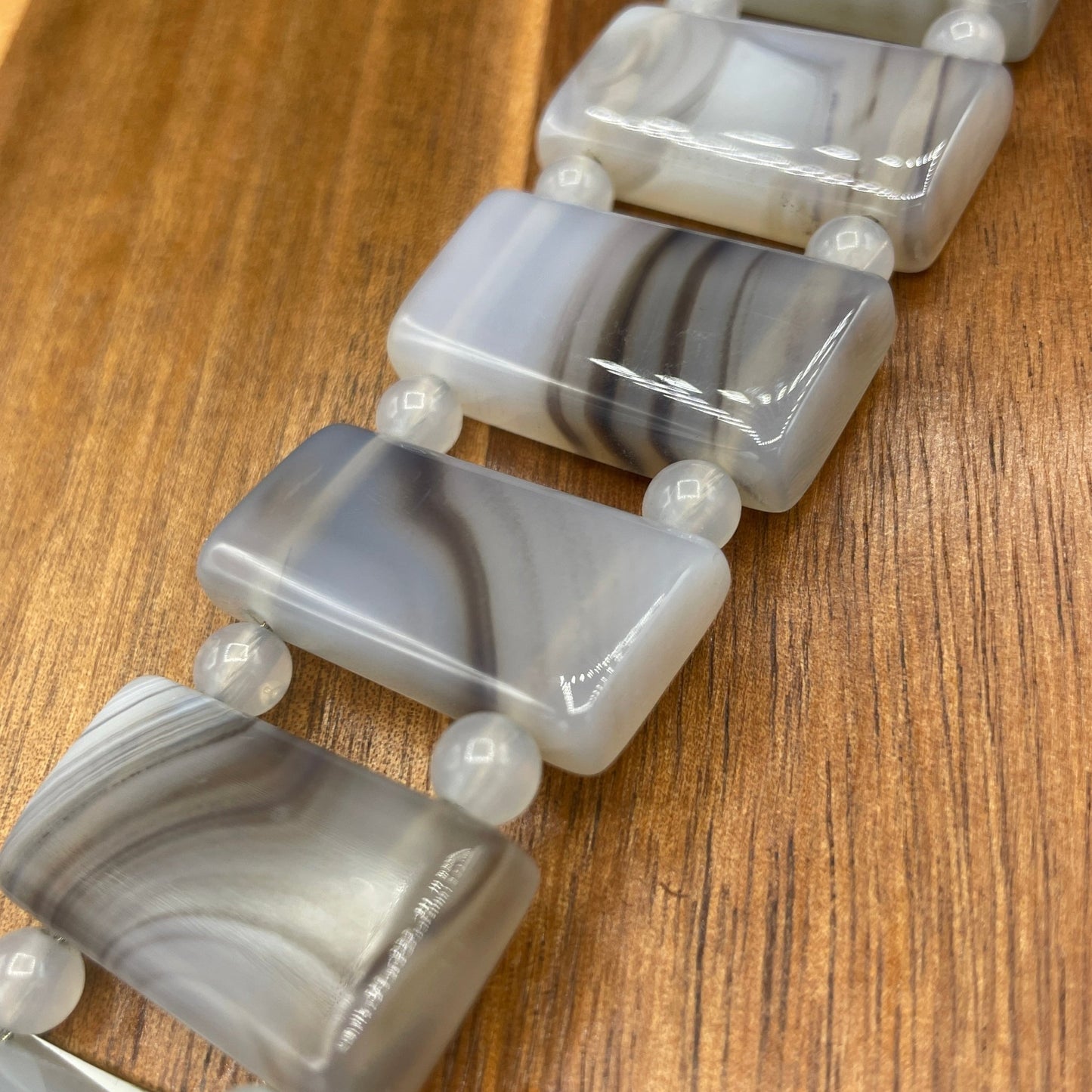 Rare Grey Banded Agate Crystal Belt - Sage & Magic