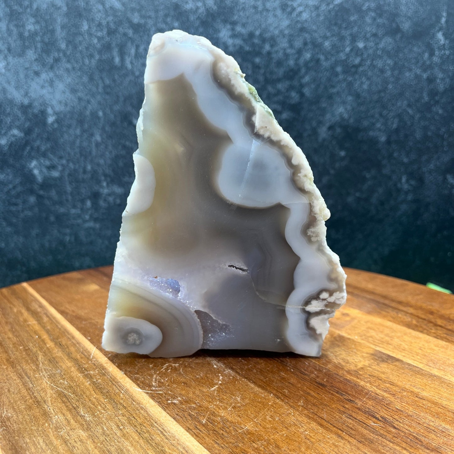 Raw Druzy Flower Agate Slab - Sage & Magic