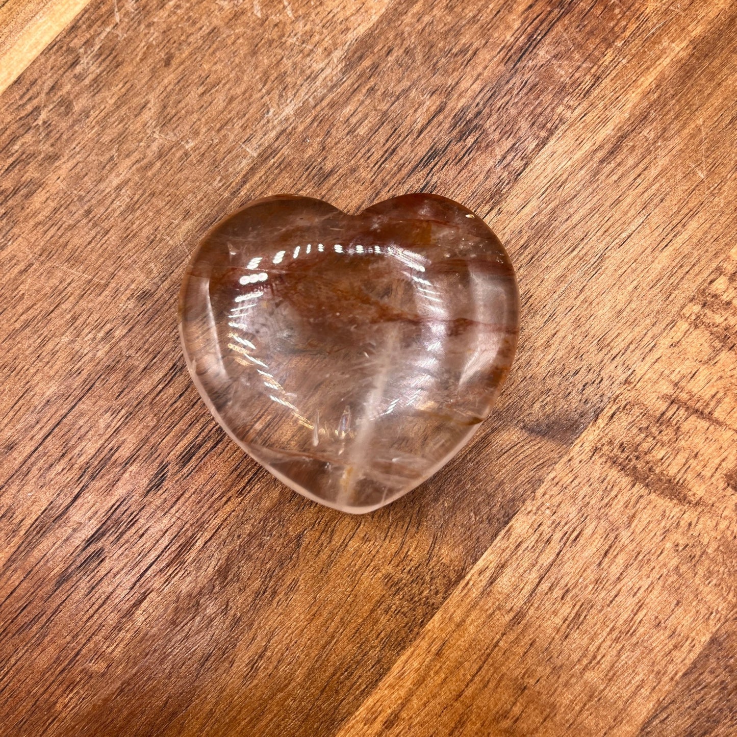 Red Hematite in Quartz Heart - Sage & Magic