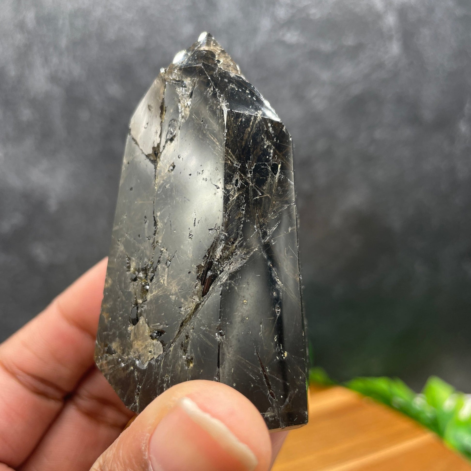 Rutile in Smoky Quartz - Sage & Magic