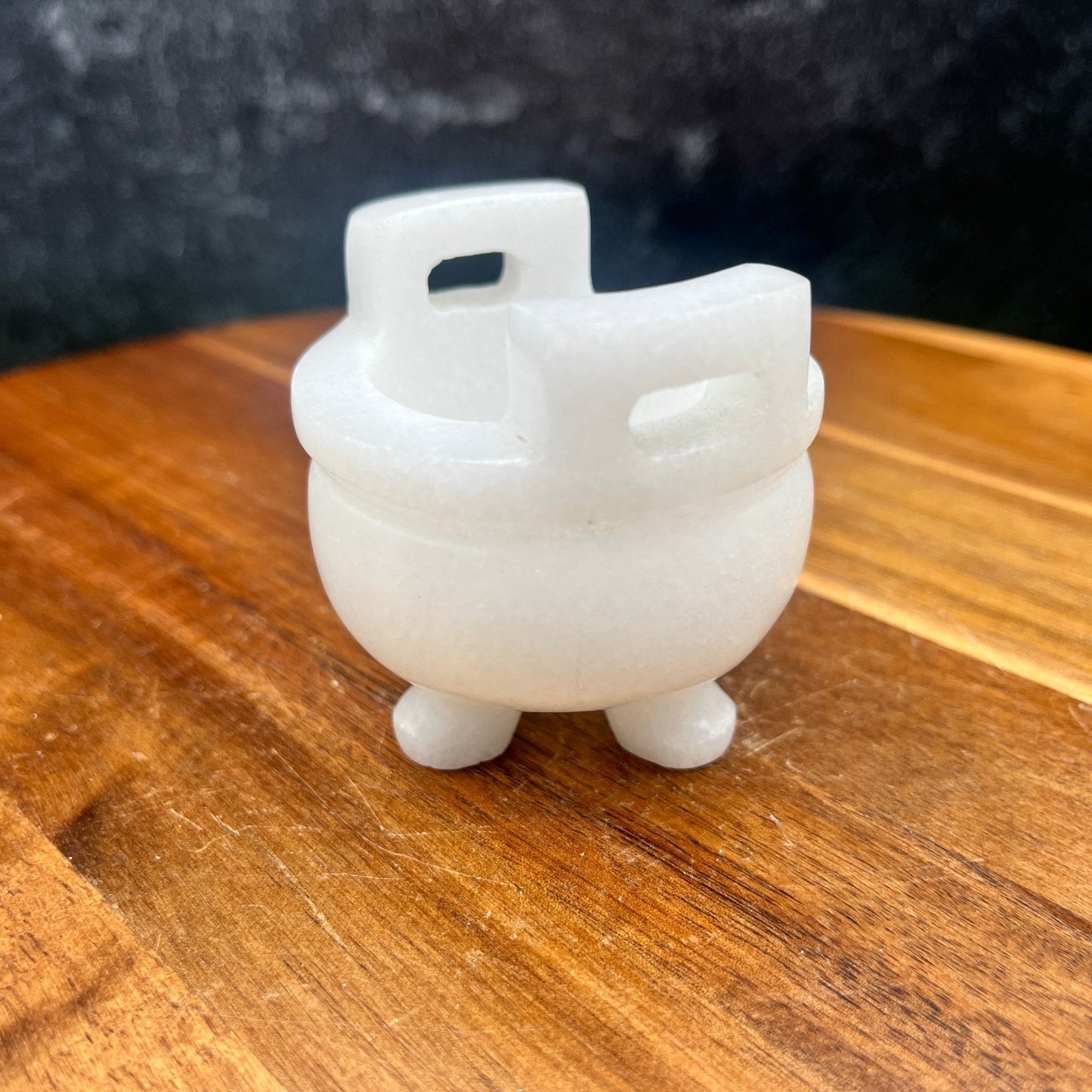 White Jade Mini Cauldron - Sage & Magic