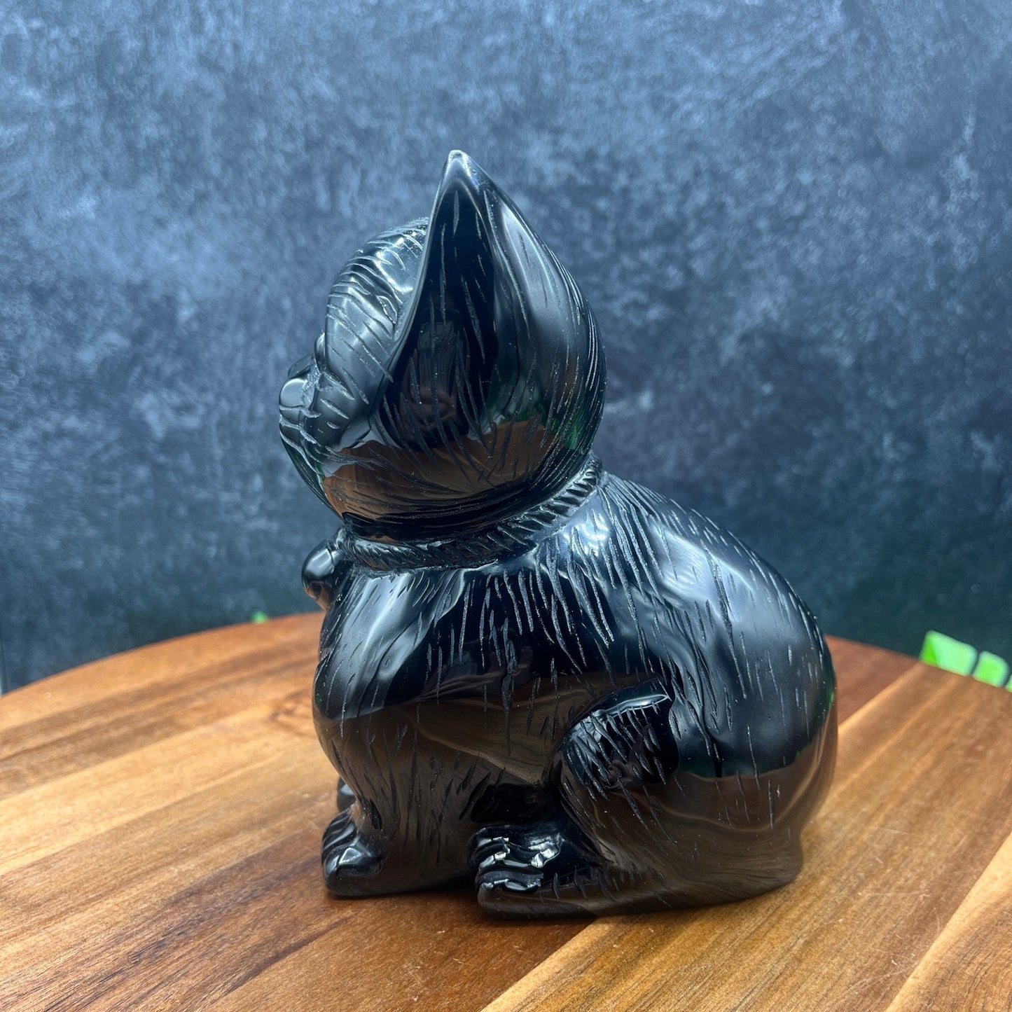 XL Black Obsidian Cat - Sage & Magic