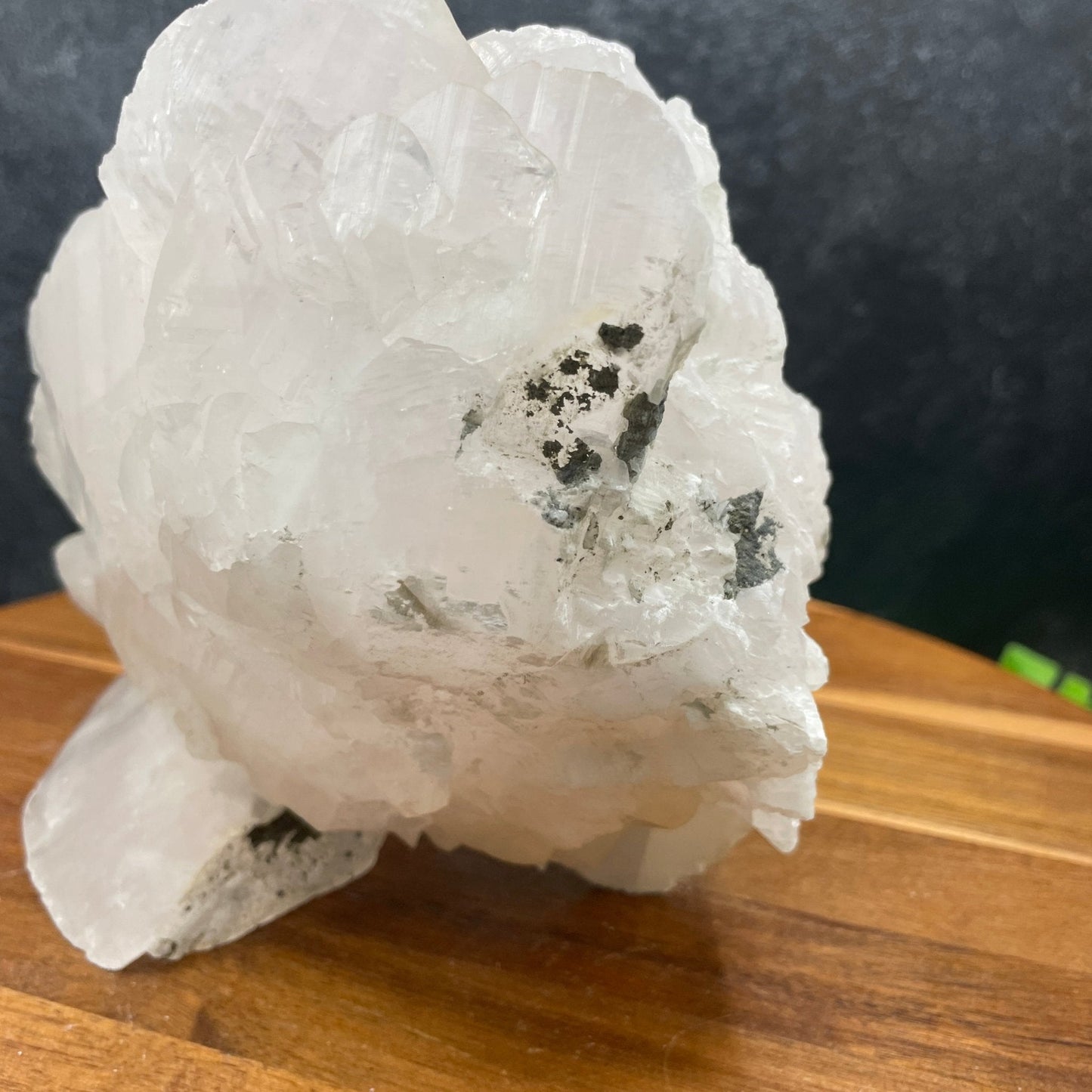 XL Bladed Mangano Calcite Specimen - Sage & Magic