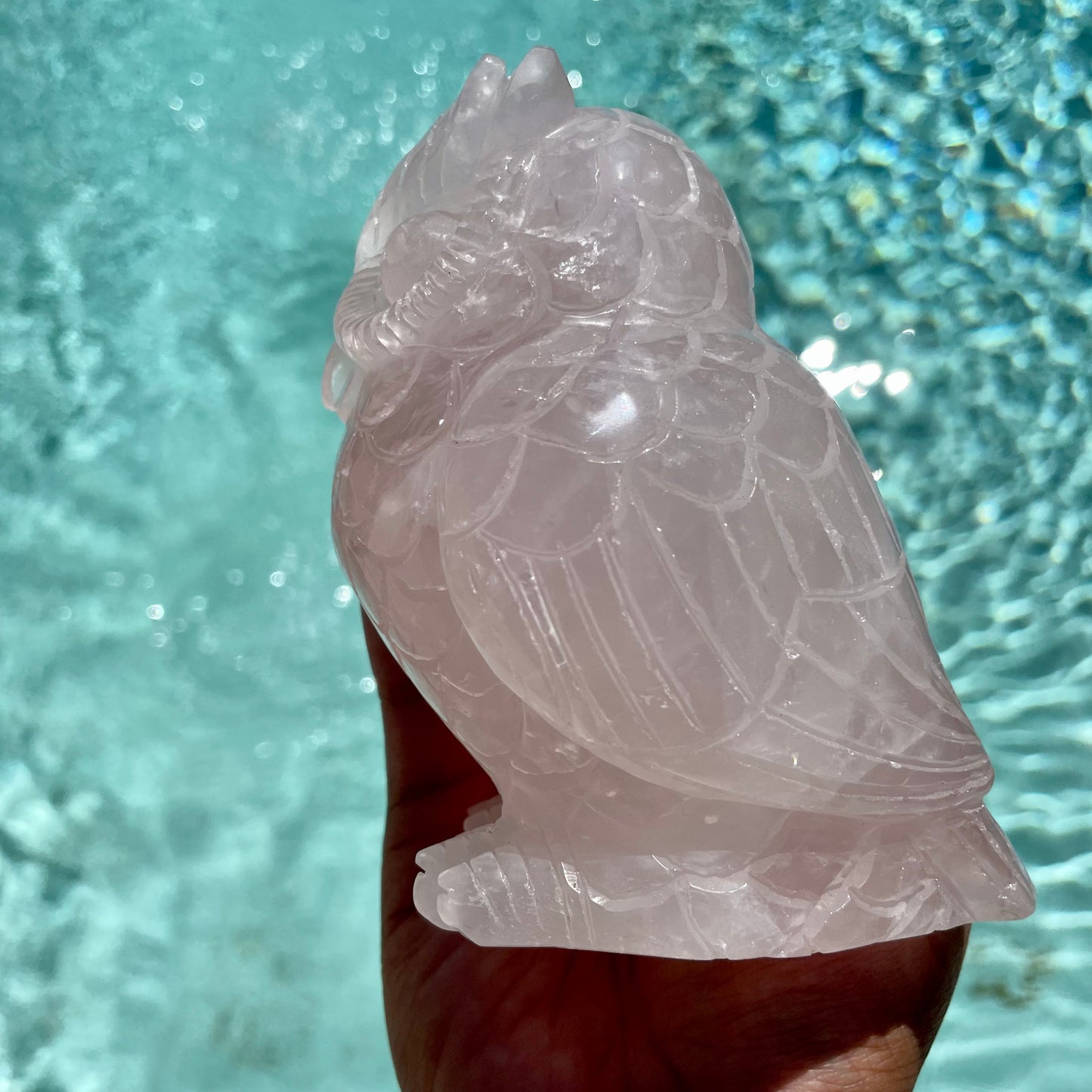 Rose Quartz Owl