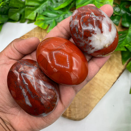 Red Jasper Palm Stone