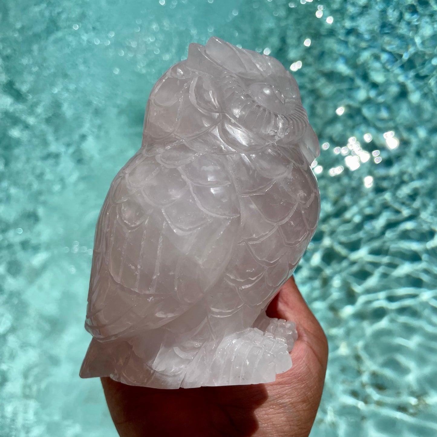 Rose Quartz Owl
