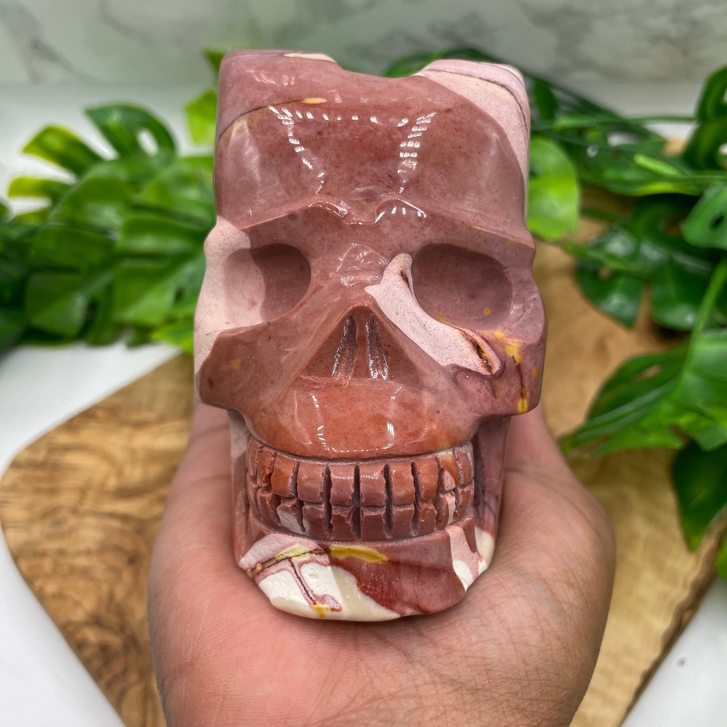 Mookaite Horned Skull