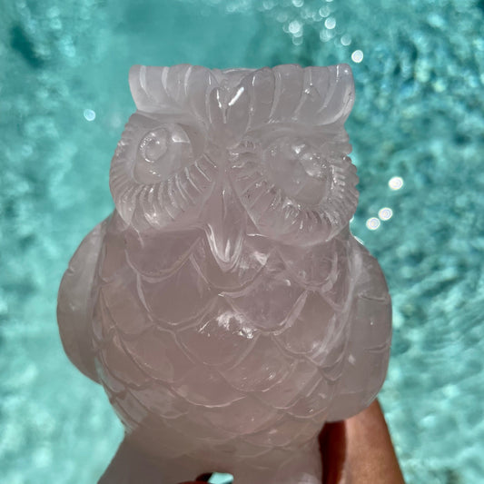 Rose Quartz Owl