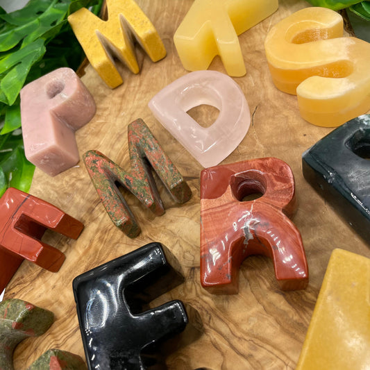 Crystal Alphabet Letters