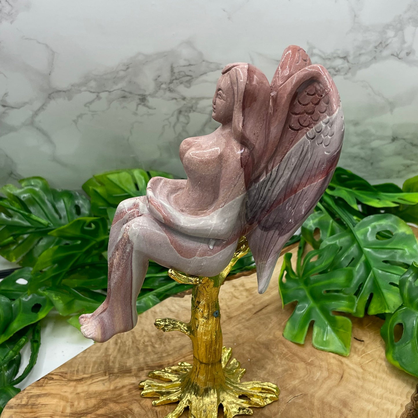 Ocean Jasper Sitting Angel