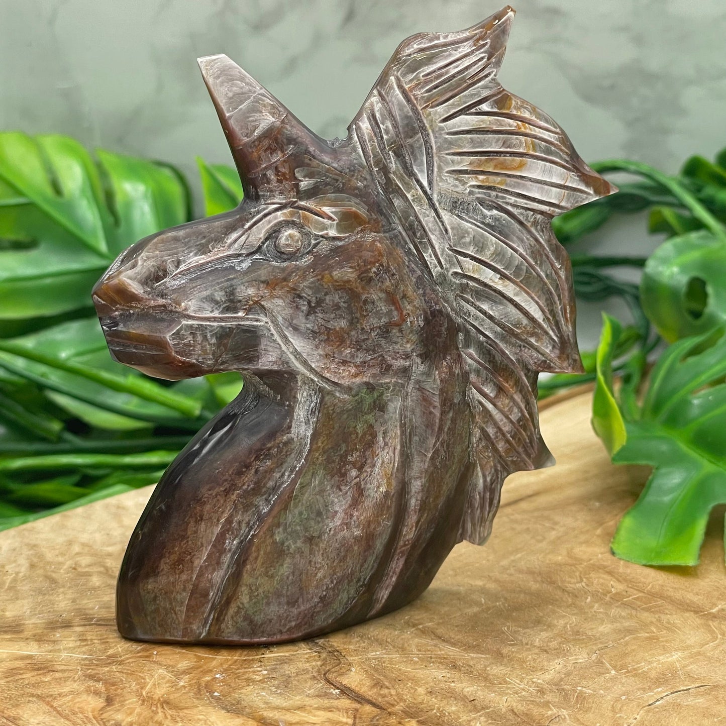 Flashy Gem Lepidolite Unicorn