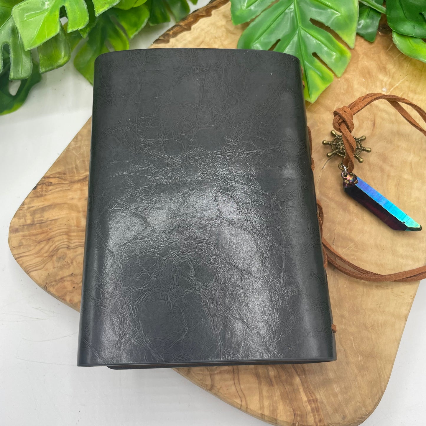 Faux Leather Compass Journal