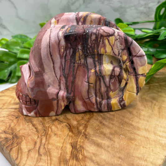 Mookaite Horned Skull