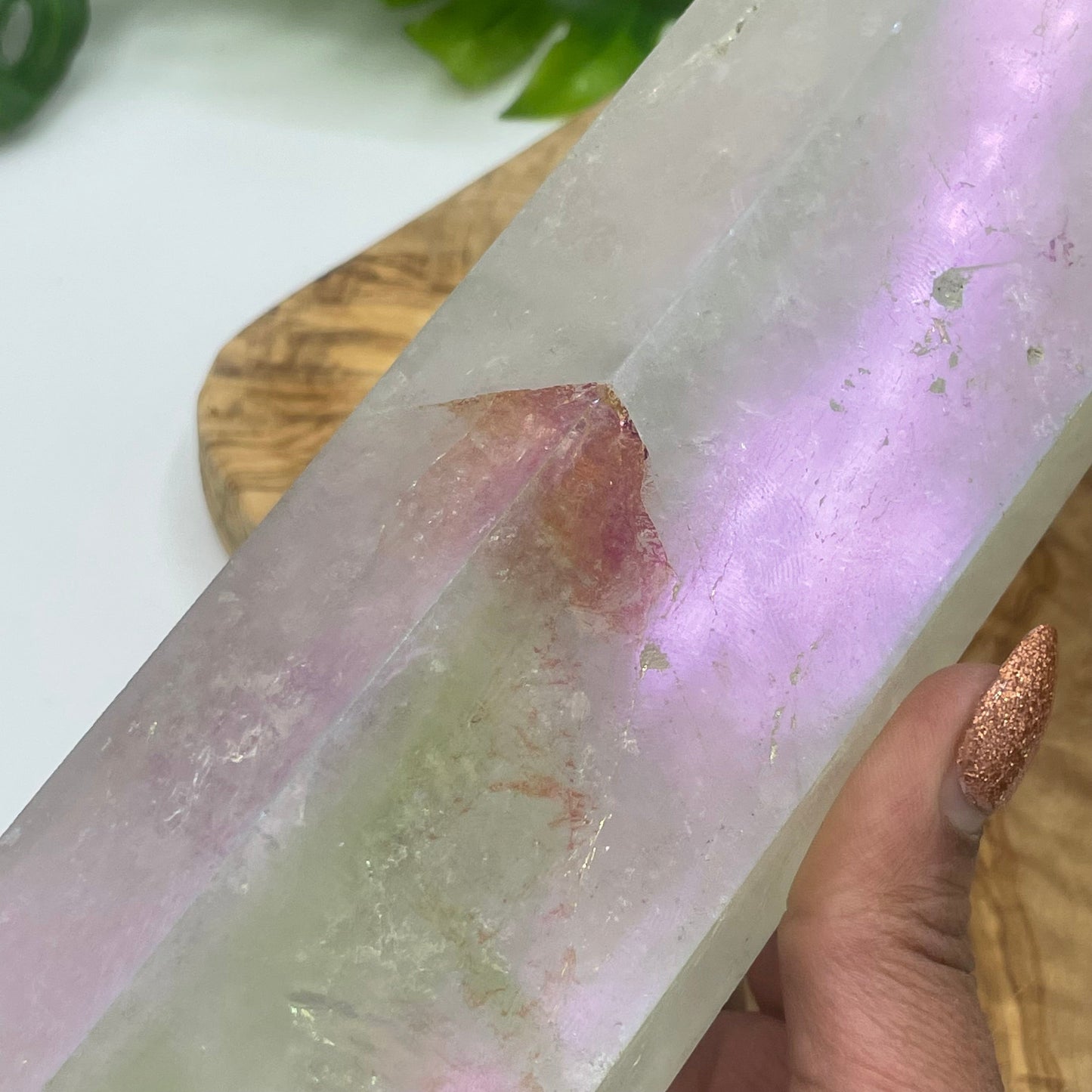 Large Clear Aura Quartz DT