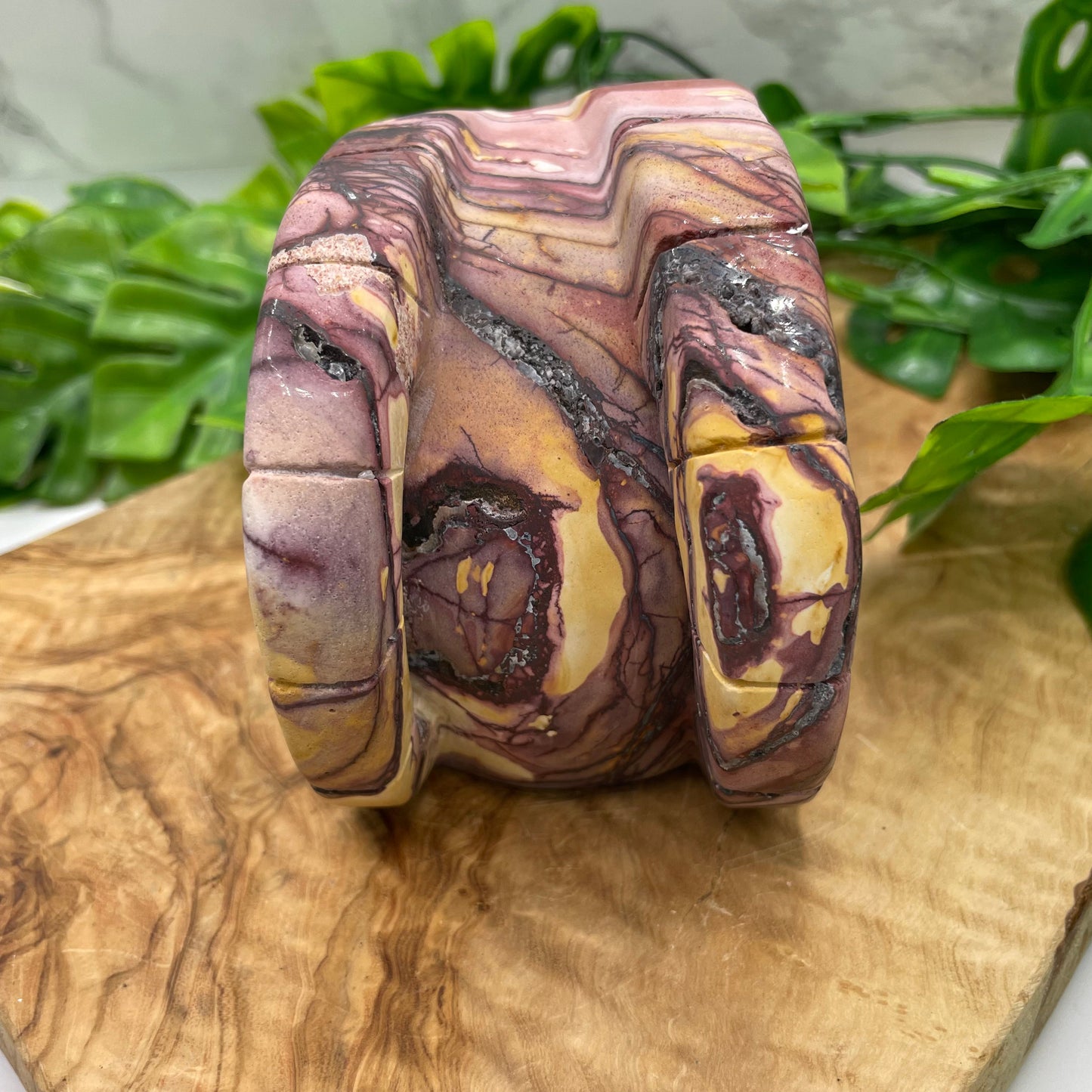 Mookaite Horned Skull