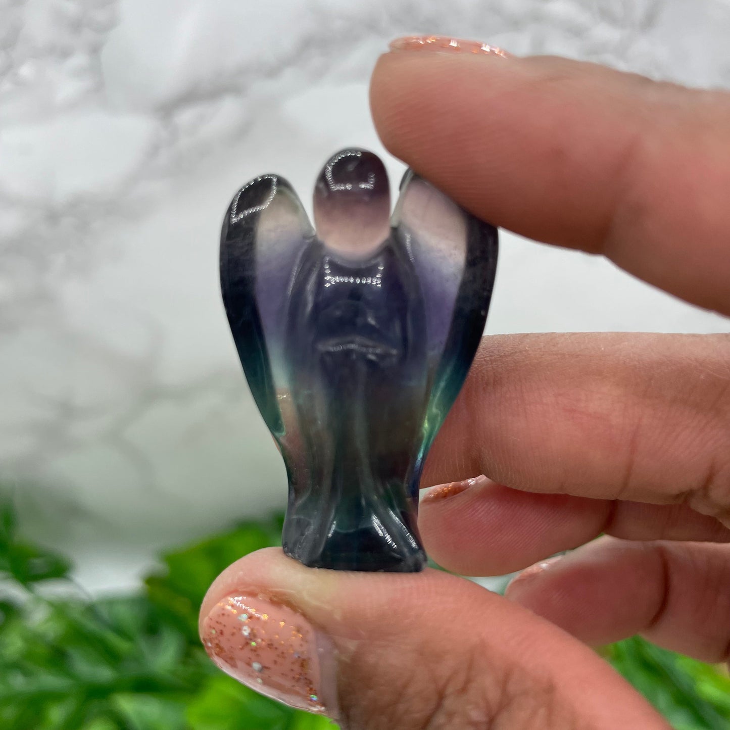 Mini Rainbow Fluorite Angel