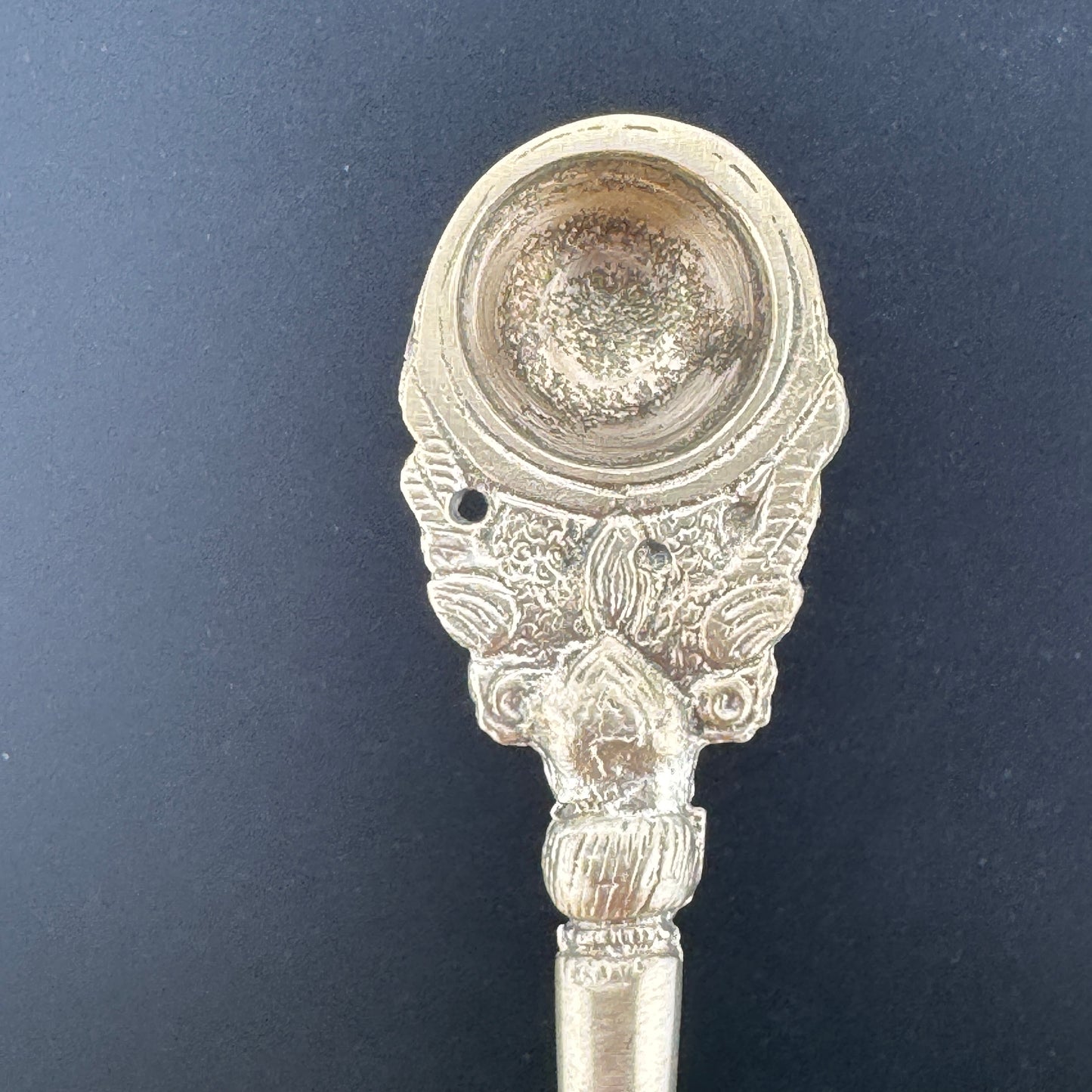 Brass Ganesh Brass Ritual Spoon