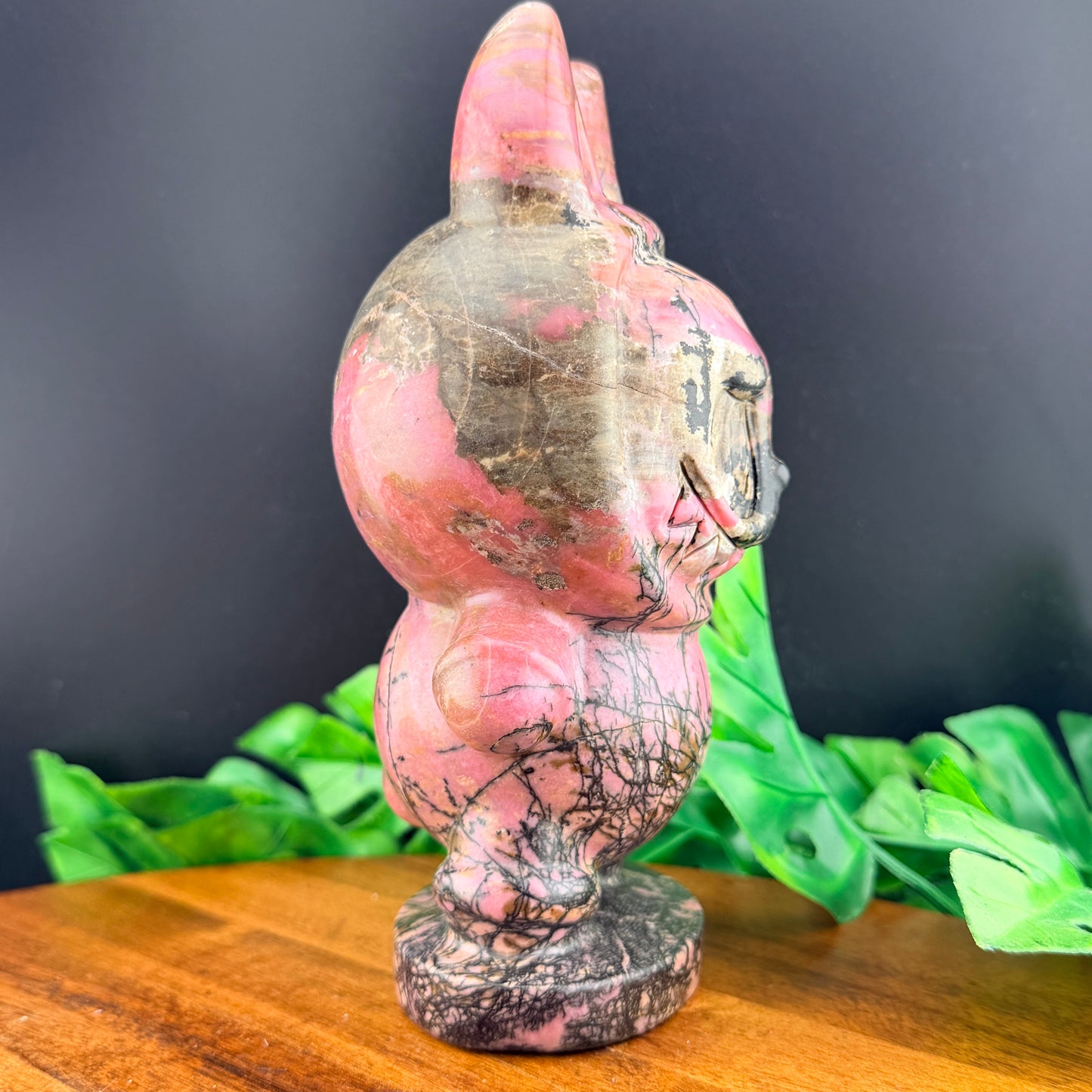 XL Pink Rhodonite Labubu