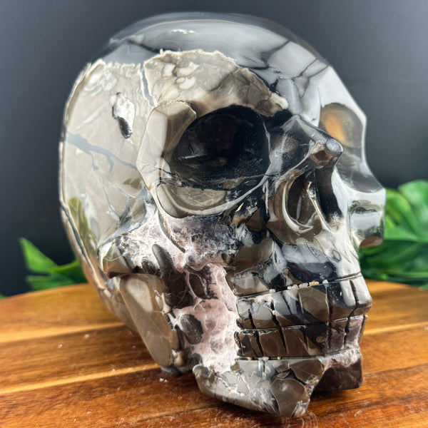 XL Botryoidal Volcano Agate Skull