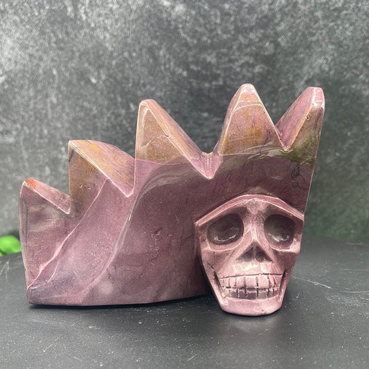 Purple Mookaite Mountain Skull