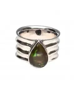 Gotland Black opal ring
