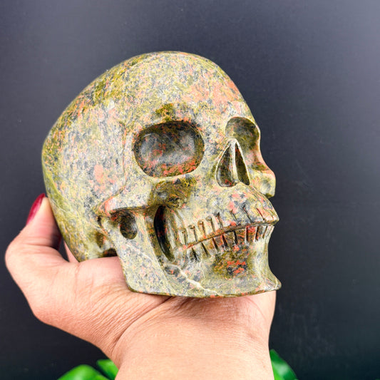 Unakite Skull