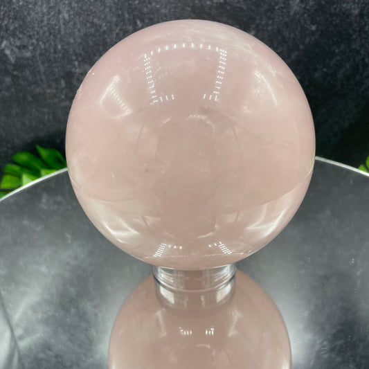 110mm Light Pink Rose Quartz Sphere - Sage & Magic