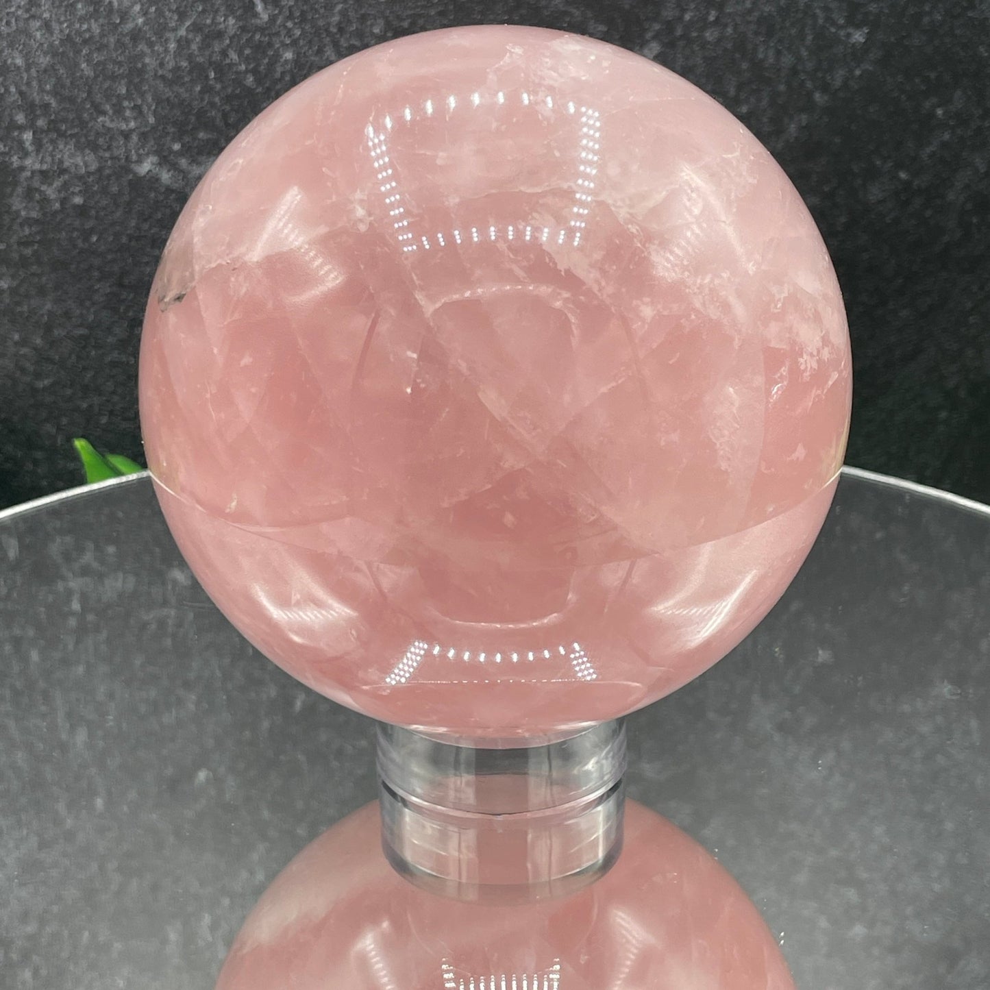 115mm Deep Pink Rose Quartz Sphere - Sage & Magic