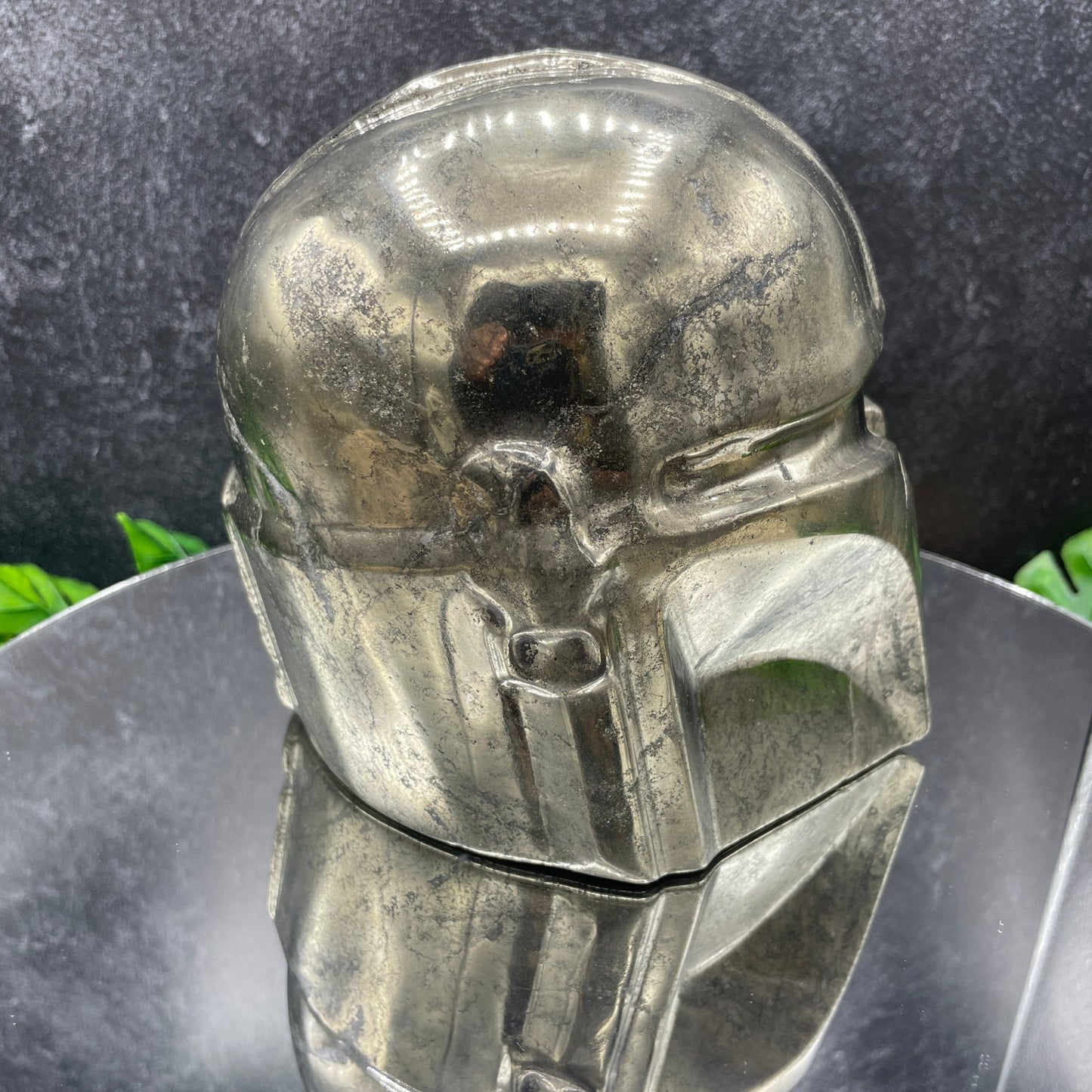 16 lb Pyrite Mandalorian Helmet - Sage & Magic