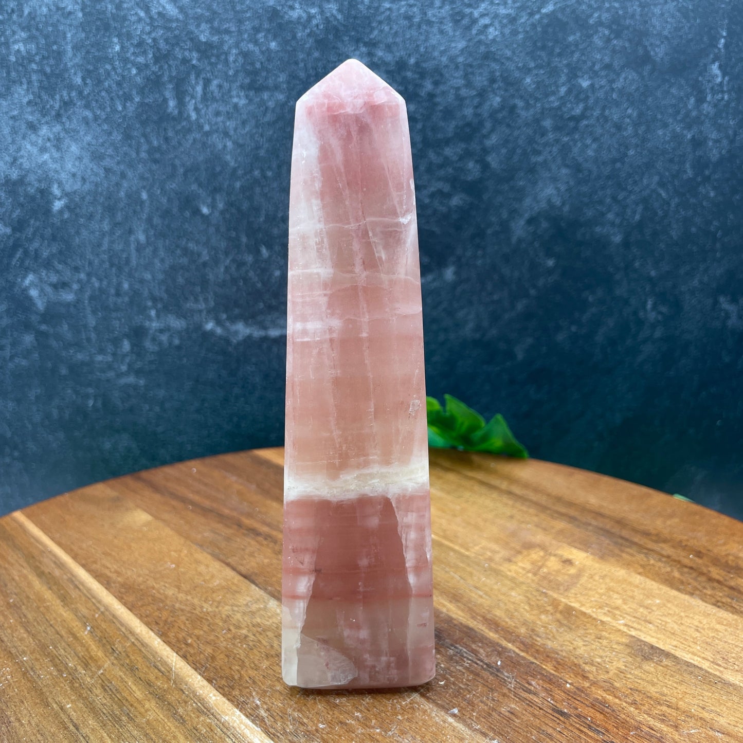 Rose Calcite Unpolished Tower