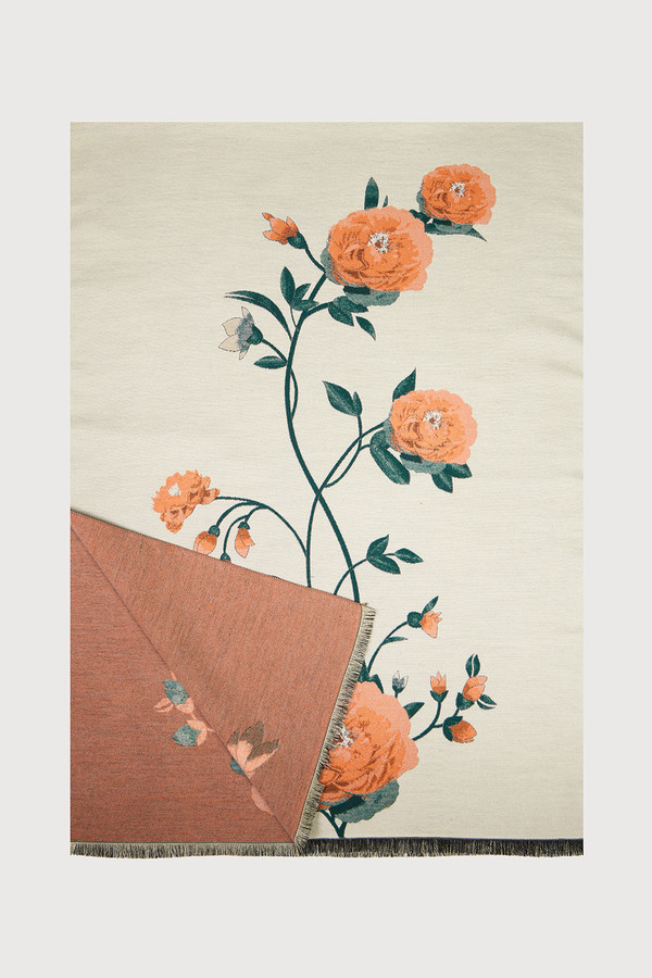 Marigold Bloom Reversible Scarf