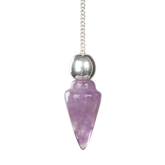Metal Amethyst Pendulum