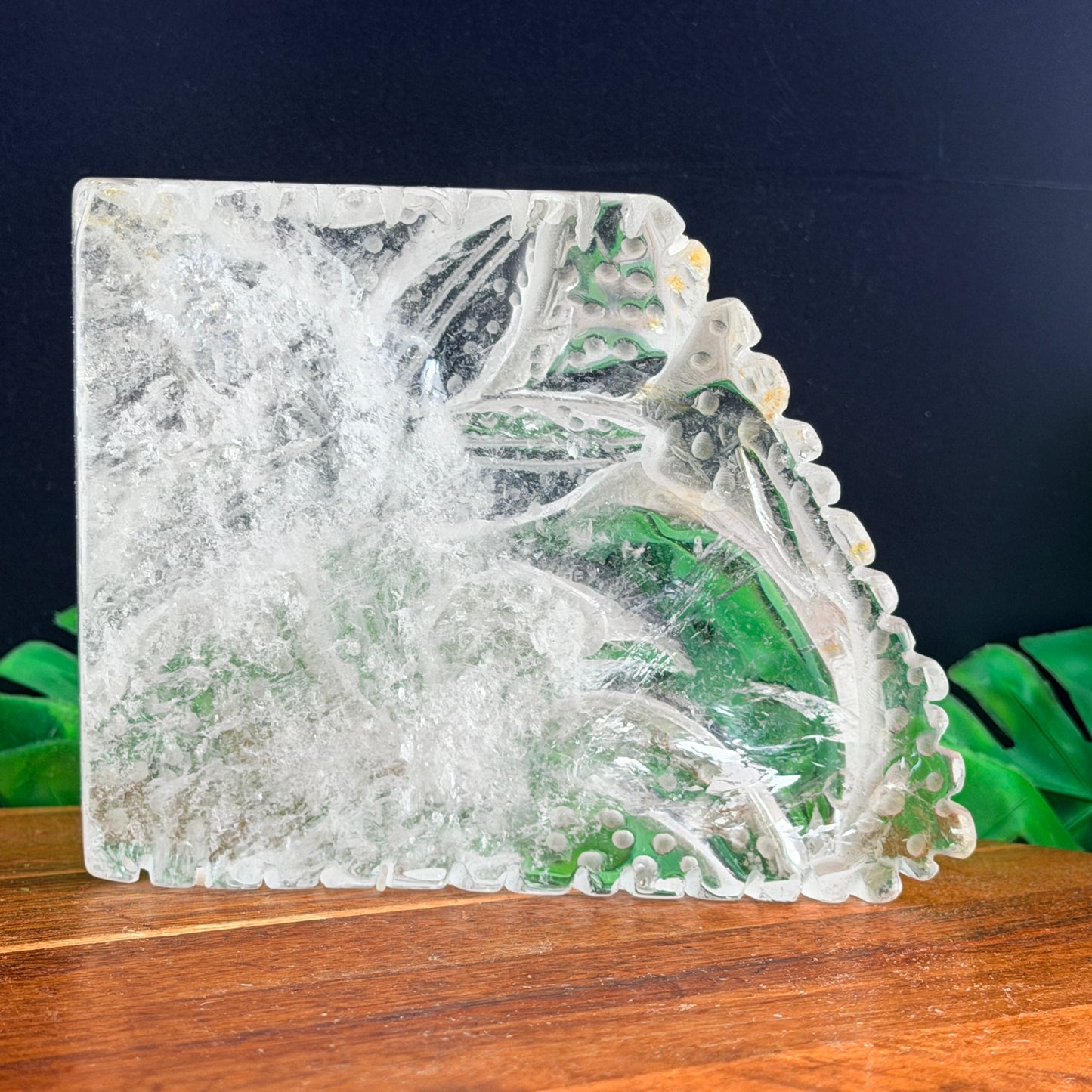 Clear Quartz Starfish & Dolphin Seascape
