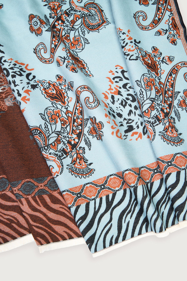 Animal Paisley Reversible Scarf