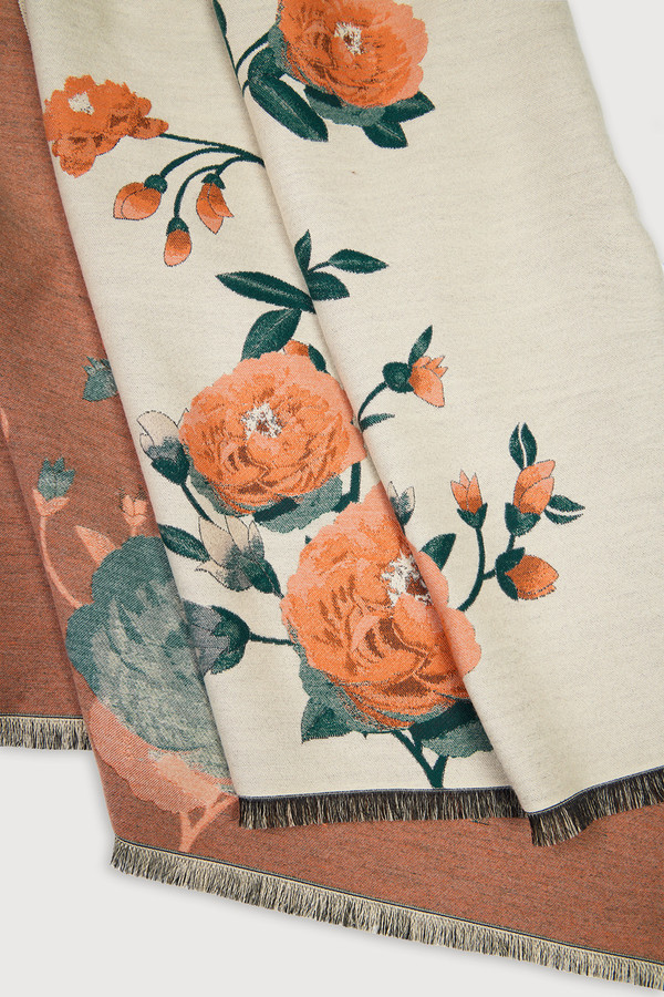 Marigold Bloom Reversible Scarf