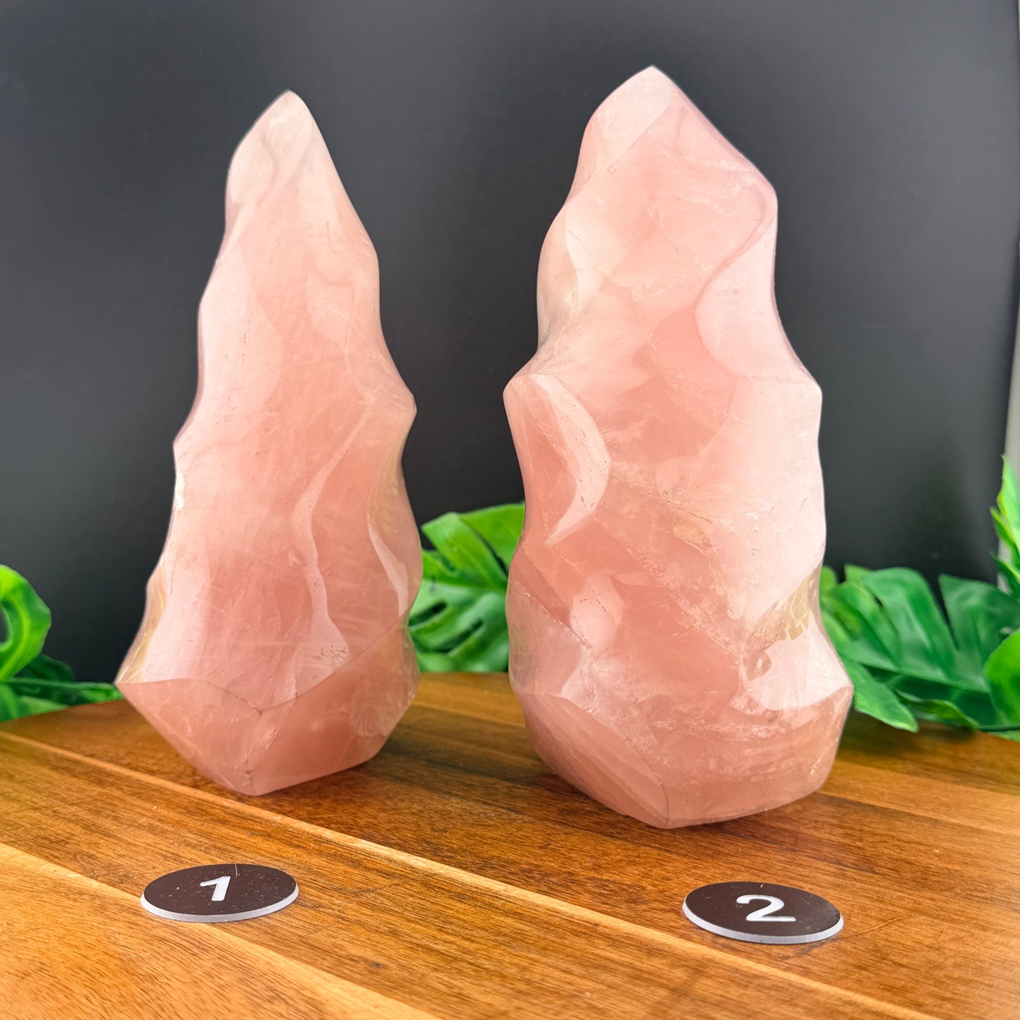 XL Rose Quartz Flame