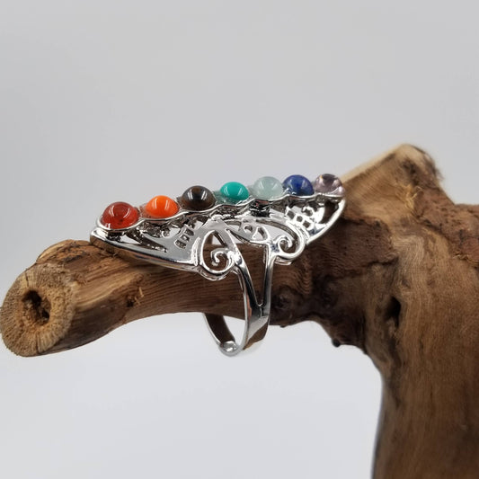 7 Chakra Crystal Ring