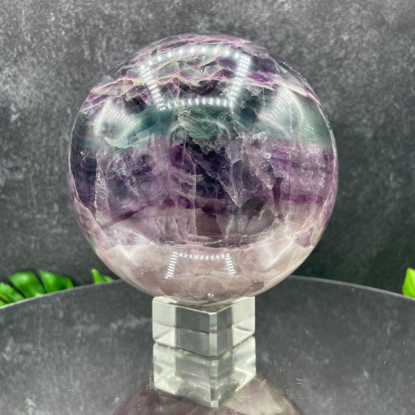 Rainbow Fluorite Sphere