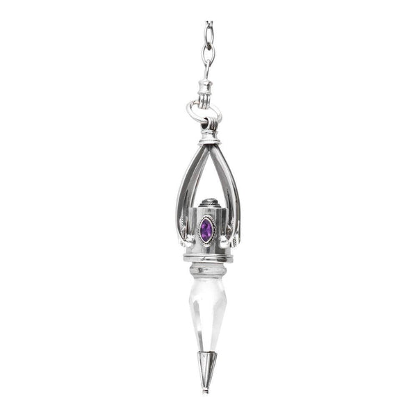 Gotland Pendulum with Amethyst, Peridot, Garnet, and Quartz in 925 Sterling Silver